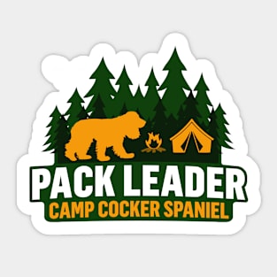 Camp Cocker Spaniel Pack Leader Sticker